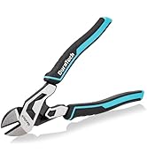 DURATECH 8-Inch Compound Diagonal Cutters, Heavy-Duty Side Cutting Pliers | Gen 2 Dual Pivot High...