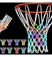 NewBEP Lighted Basketball Net - LED Replacement Basketball Nets, Change Colors with Remote, LED B...