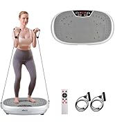 EILISON FitMax 3D XL Vibration Plate Exercise Machine - Whole Body Workout Vibration Platform w/L...