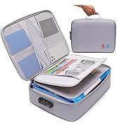 Ninicth fireproof document bag,waterproof fireproof document bag with lock,Storage of important d...