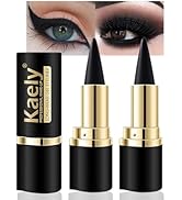 Kaely 2Pcs Gel Eyeliner Pencil, Natural Black Eyeliner Cream, Liquid Eye Liner Pencils for Older ...