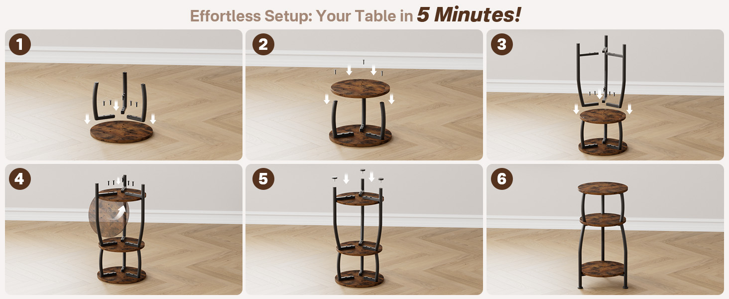 Small Round Side Table