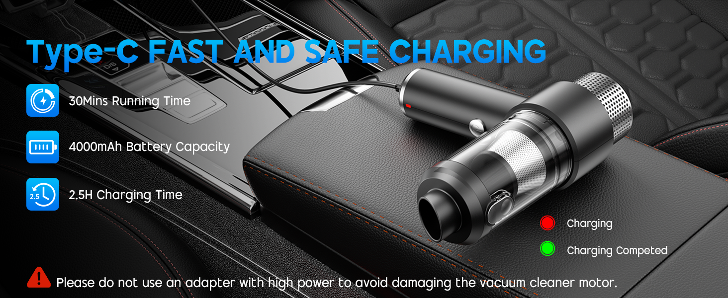 Type-C FAST AND SAFE CHARGING