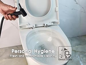 handheld bidet sprayer personal hygiene cleaning toilet bowl with gentle water spray
