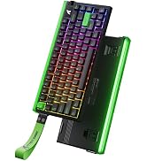 ATTACK SHARK R85 HE Rapid Trigger Keyboard Magnetic Switch with Custom Lightbox, 75% Wired Mechan...