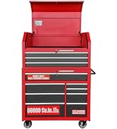 41-Inch Heavy-Duty Rolling Tool Chest Set - GSTANDARD 11-Drawer Steel Storage Cabinet for Garage,...