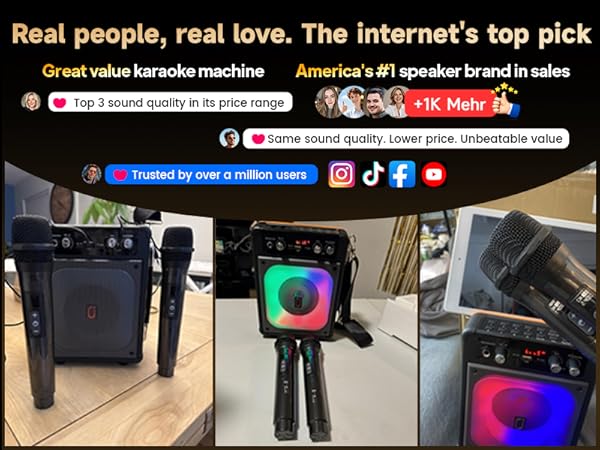 karaoke machine for family party