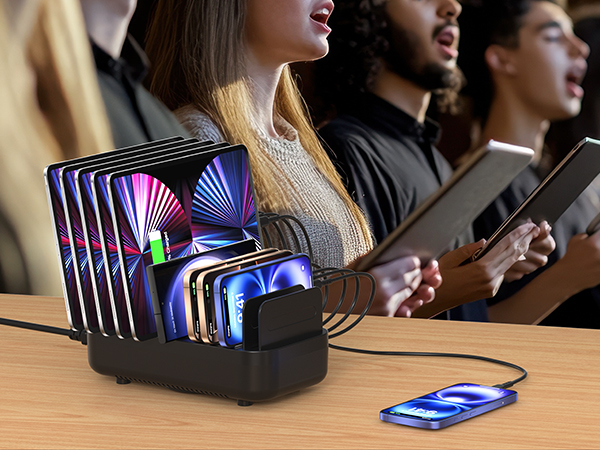 multi phone charger station