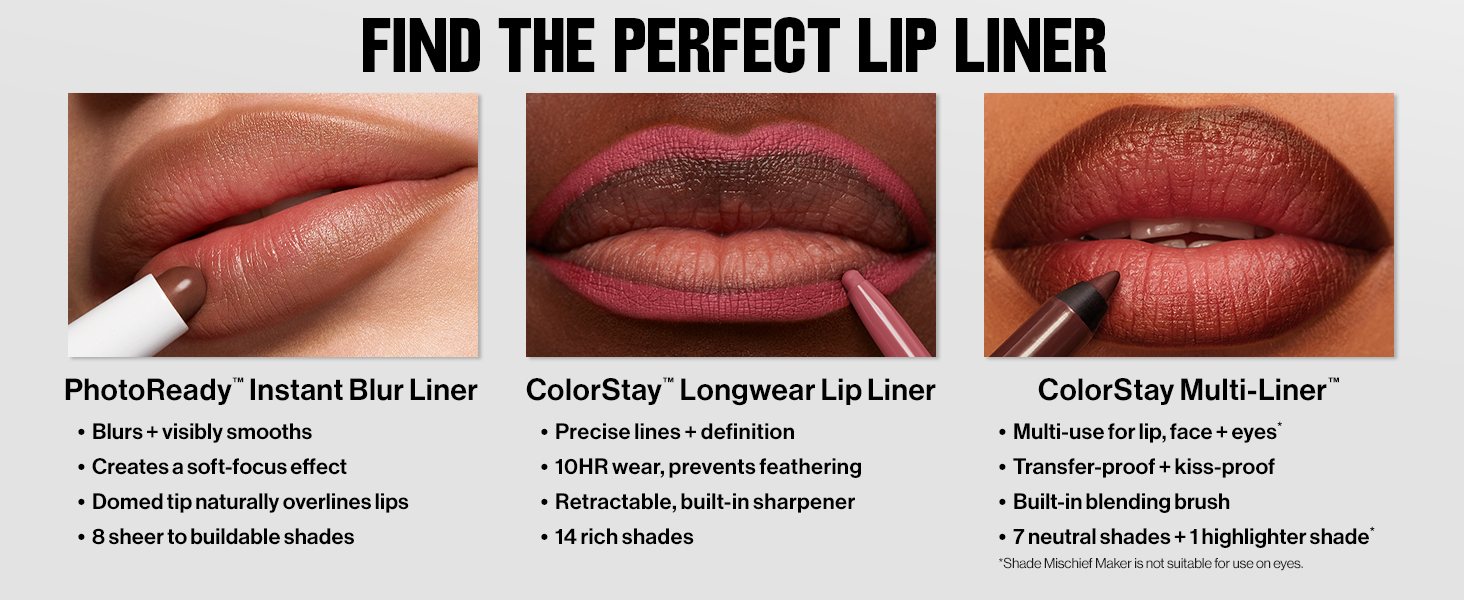 lip liner comparison