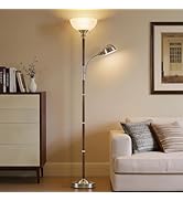 EJIAXIN Wood Floor Lamp for Living Room - Walnut Torchiere Floor Lamps for Bedroom Standing Lamp ...