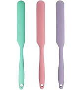 3Pcs Silicone Jar Spatula Long Handle Kitchen Spatulas for Mixing, Scraping, and Spreading,Ideal ...