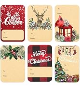 120pcs Christmas Gift Tags Stickers Self Adhesive, 2"x3" Christmas Name Tags for Gifts Festival, ...