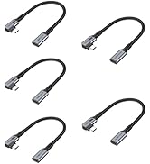 USB C Extension Cable, USB Type C Extender 1 Feet Cord USB 3.1(10Gbps) Male to Female Right Angle...