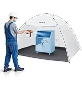 VEVOR Portable Paint Booth Tent, 115.35 x 90.55 x 74 inch Painting Tent Station, Spray Shelter wi...