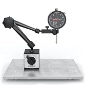 HDLNKAK Dial Indicator Gauge and Magnetic Base, 0-1"/0.001"Dial Indicator with 176lbs (80kg) Max ...
