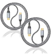 USB C to USB C Cable, USB C 3.2 Gen 2 Cable 6FT-2pack, 4K USB C to USB C Monitor Cable, 20Gbps Hi...
