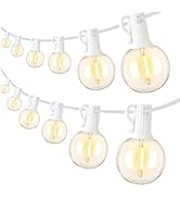 Mlambert 50FT(25FTx2) Solar Powered String Lights Outdoor, Waterproof Patio Light String with 10+...