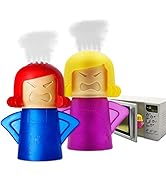 Abnaok Microwave Steam Cleaner, 2 PCS Angry Mama Microwave Oven Steam Cleaners Easily Clean in Mi...