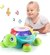 Musical Turtle Toy, English Spanish Learning, Electronic Toys W/ Lights and Sounds, Early Educati...