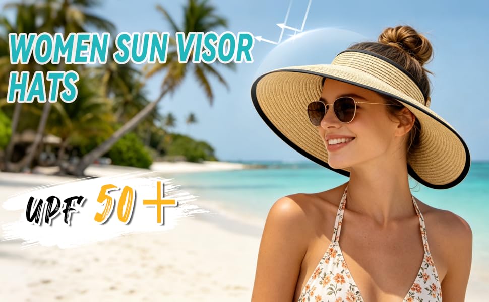 women sun visor hats