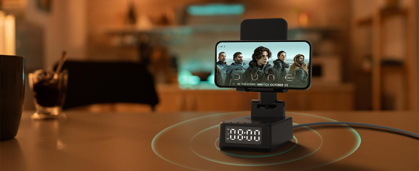 Birthday Gifts for Men, Cell Phone Stand with Wireless Bluetooth Speaker