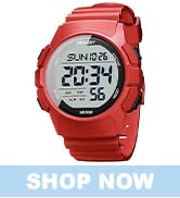 Beeasy Men Digital Sports Watch,Waterproof Watch with Stopwatch Countdown Timer Alarm Function Du...