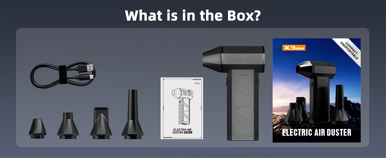 3-Gear Adjustable Mini Dust Blower