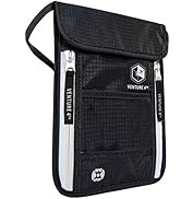 VENTURE 4TH Travel Neck Wallet with RFID Blocking – Passport Holder Neck Pouch to Keep Your Cash ...