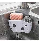 UNIKON 2 Pack Sink Caddy Sponge Holder Organizer, Hanging Kitchen Adjustable Strap Faucet Caddy, ...