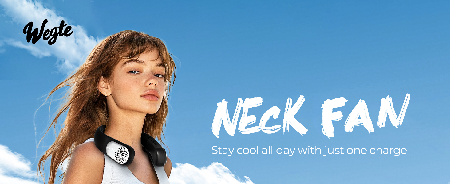 Portable Neck Fan 360° Cooling Bladeless Personal Fan