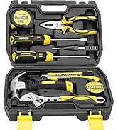 DOWELL 10 Piece Small Tool Kit,Mini Portable Tool Set,Home Repair Hand Tool Kit with Plastic Tool...