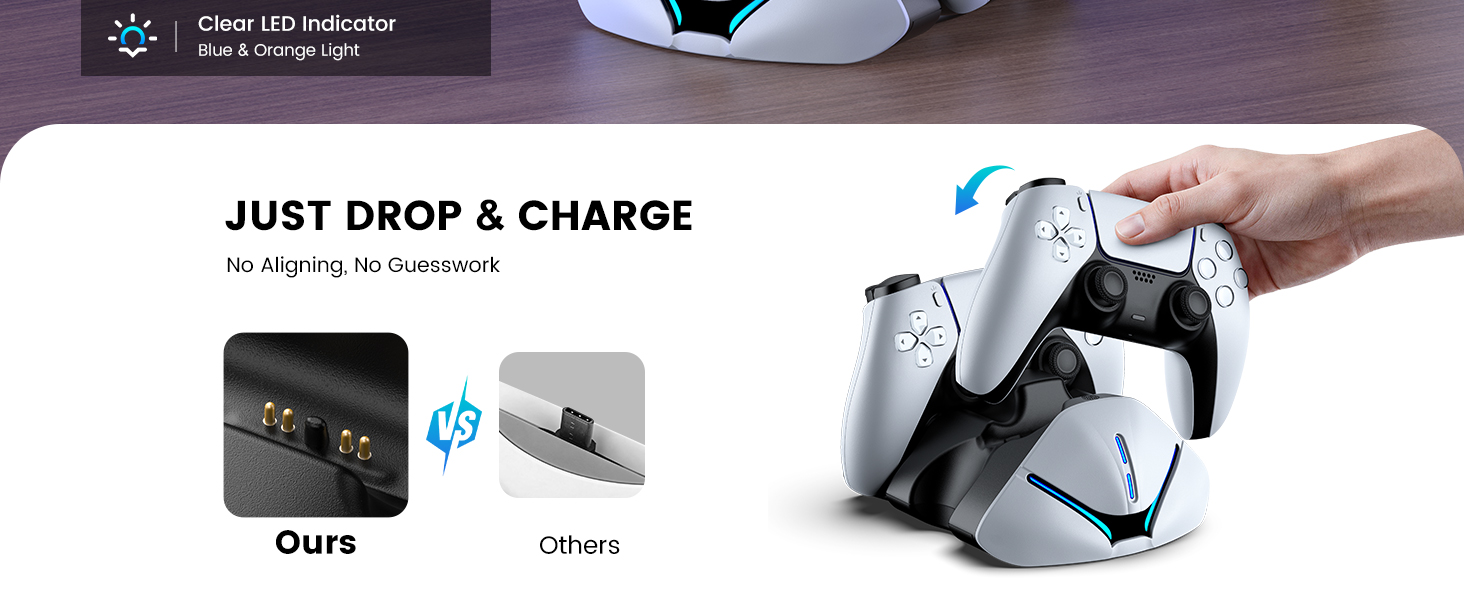 FC600 ps5 controller charger station