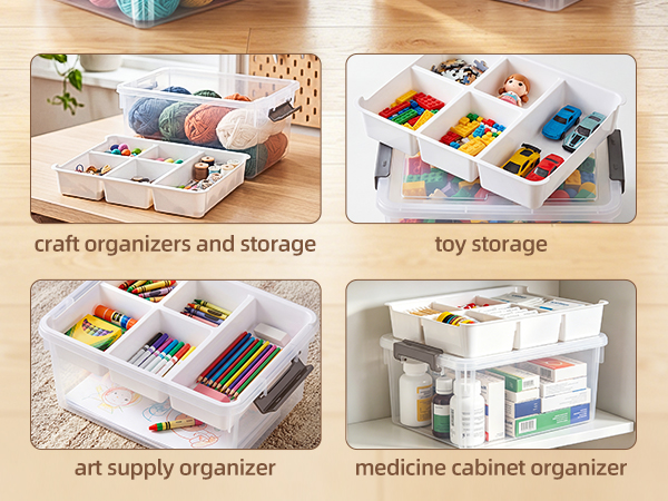 plastic storage bins