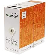NavePoint 500ft in Wall Audio Speaker Cable Wire CL2 16/2 AWG Gauge 2 Conductor Bulk White