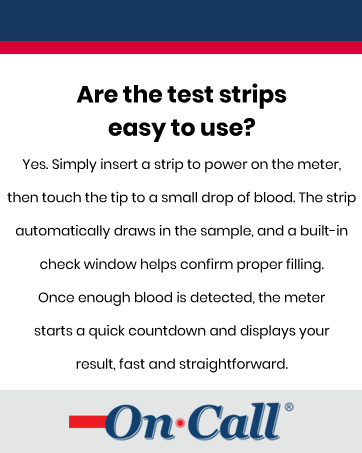 On Call - Are the test strips easy to use?