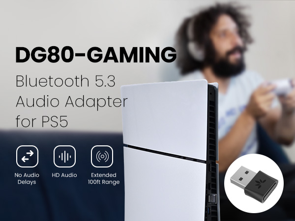 Avantree DG80 Gaming Bluetooth Adapter for PS5