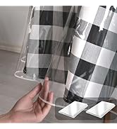 Hiasan 60 Inch Round Clear Plastic Tablecloth - 100% Waterproof Oilproof Stain Resistant Wipeable...