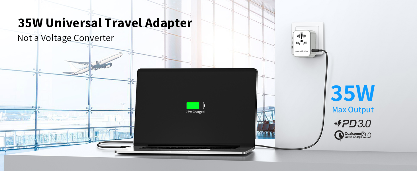 MOMAX International Plug Adapter