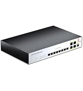 XikeStor 12-Port 2.5G L2 Managed Ethernet Switch, 2.5Gb Network Switch, 8X 2.5G RJ45 Ports &amp; 4X 1...