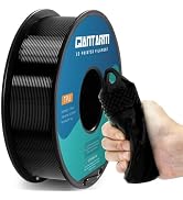GIANTARM TPU Filament 1.75mm Flexible Soft 3D Printer Consumables Black,95A 1kg Spool (2.2 lbs.),...