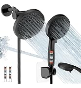 UltrTxenova Filtered Shower Head with Handheld Spray Combo,High Pressure Rain Shower Heads,Double...