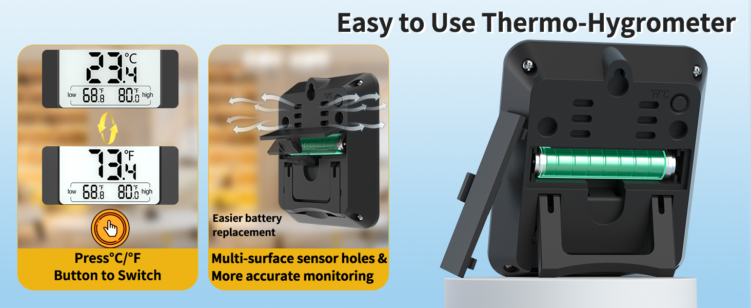 humidity sensor thermometer for house