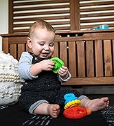 Baby Einstein Stack &amp;amp; Teethe Multi-Textured Easy-to-Grasp 5-Piece Teether Toy Set