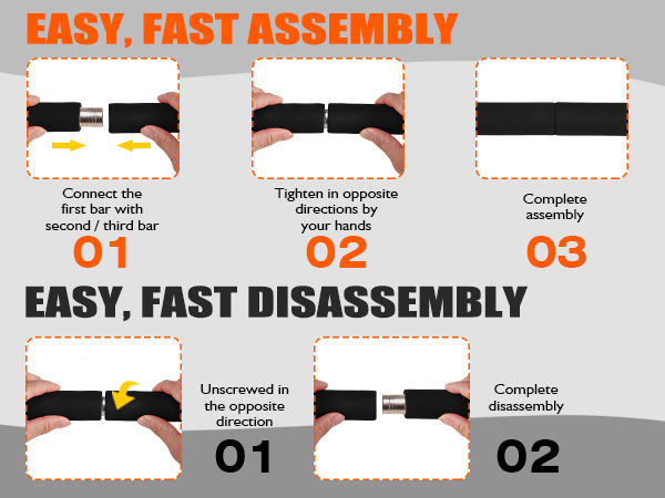 plates bar kit with resistance band