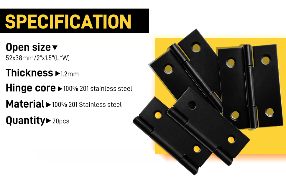 black cabinet hinges