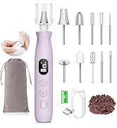 HSKAI Electric Nail File Drill, Cordless Thick Toe Nail Grinding File for Seniors, Rechargeable N...