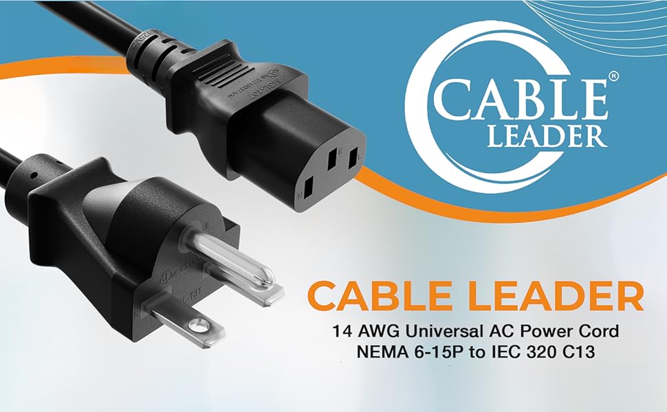 NEMA 6-15P to C13 Universal AC P?ower Cord