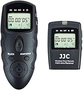 JJC Wireless Intervalometer Timer Remote Control Shutter Release for Canon EOS Rebel T7 T6 T5 T8i...