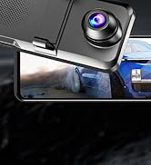 JOMISE G814 Mirror Dash Cam 4K Front and 2.5K Rear - 3X Zoom Rear View Mirror Camera, 11" UHD Dis...