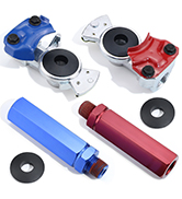 Truck Gladhands Set with 2pcs Rubber Seals, Aluminum Emergency &amp; Service Glad Hands Brake